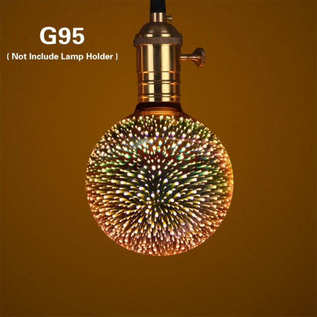 3D LED Galaxy Light Bulb - Floral Fawna