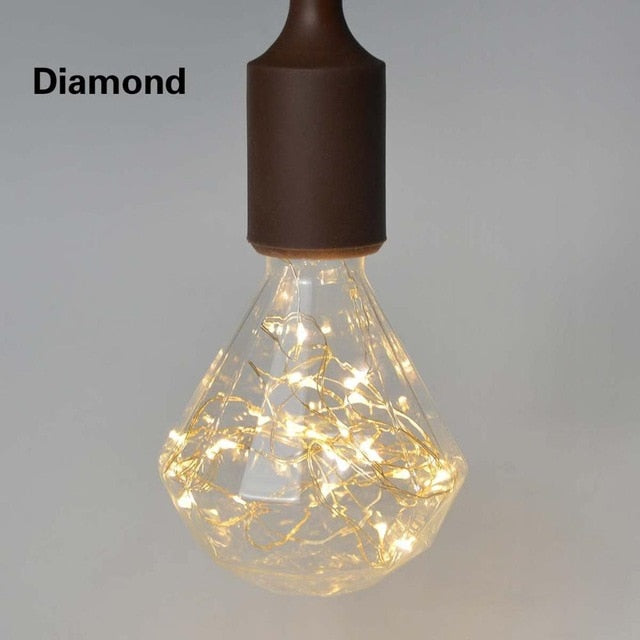 3D LED Galaxy Light Bulb - Floral Fawna