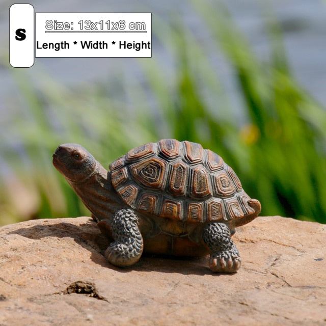 Tortoise Garden Ornament - Floral Fawna