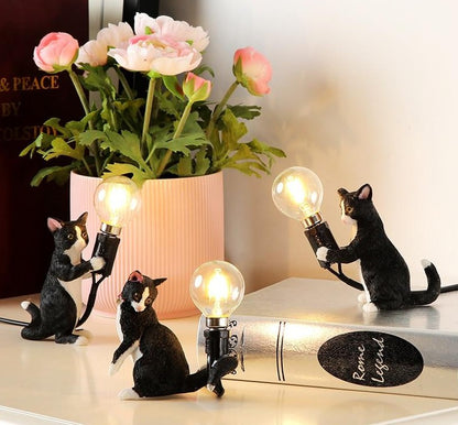 Little Cat Table Lamp - Floral Fawna