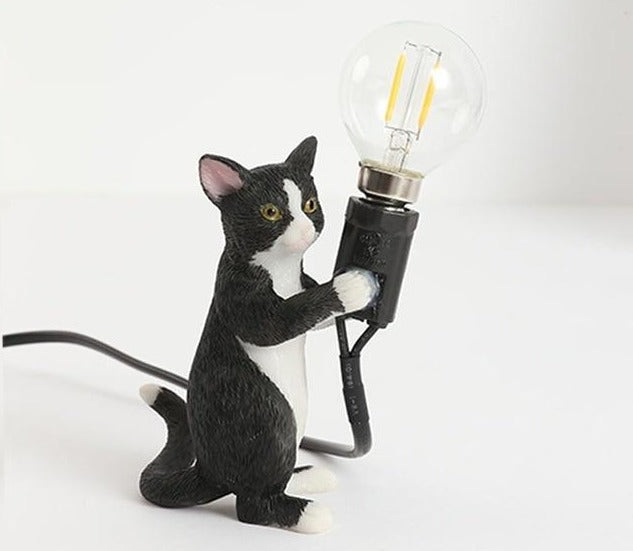 Little Cat Table Lamp - Floral Fawna