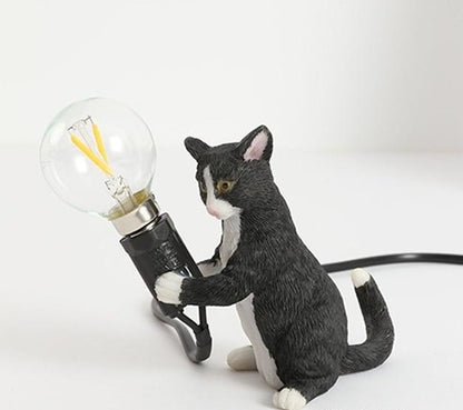 Little Cat Table Lamp - Floral Fawna