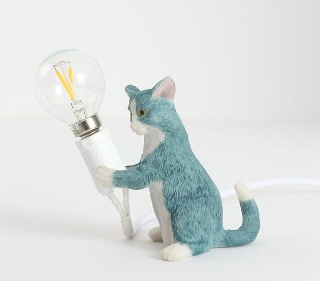 Little Cat Table Lamp - Floral Fawna