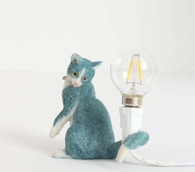 Little Cat Table Lamp - Floral Fawna