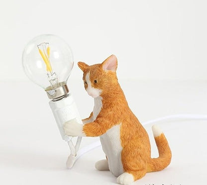 Little Cat Table Lamp - Floral Fawna