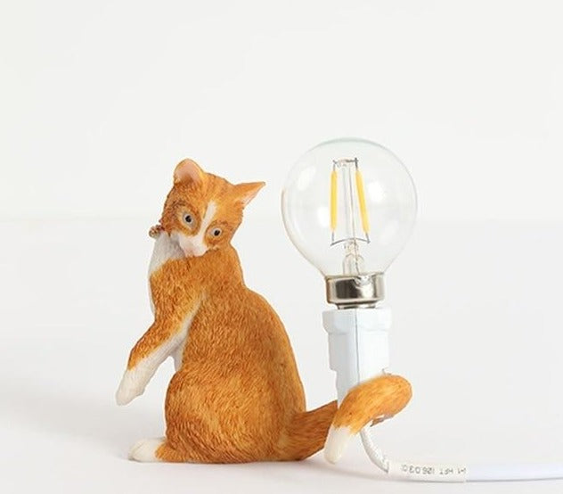 Little Cat Table Lamp - Floral Fawna