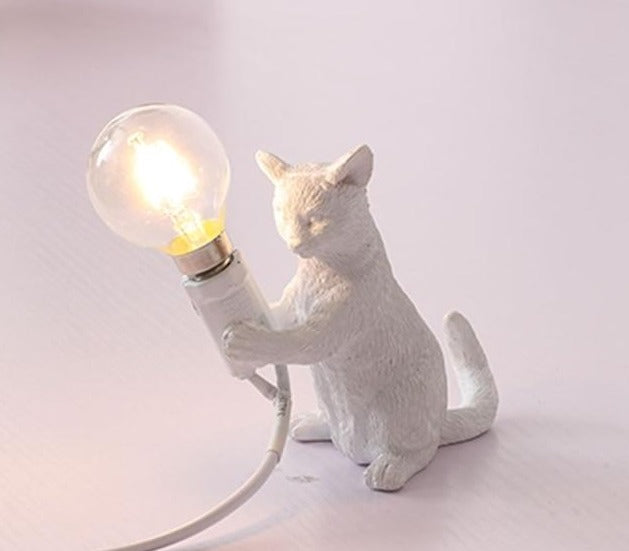 Little Cat Table Lamp - Floral Fawna