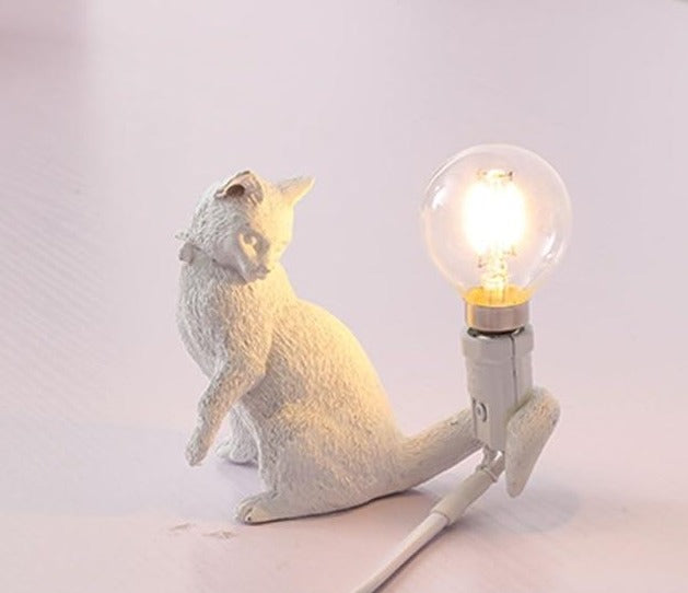 Little Cat Table Lamp - Floral Fawna