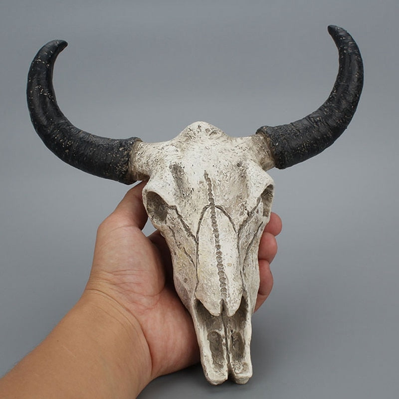 Taxidermy Cow Skull Wall Hanging - Floral Fawna