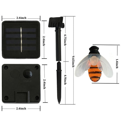 Solar-Powered Honeybee Night Lights - Floral Fawna