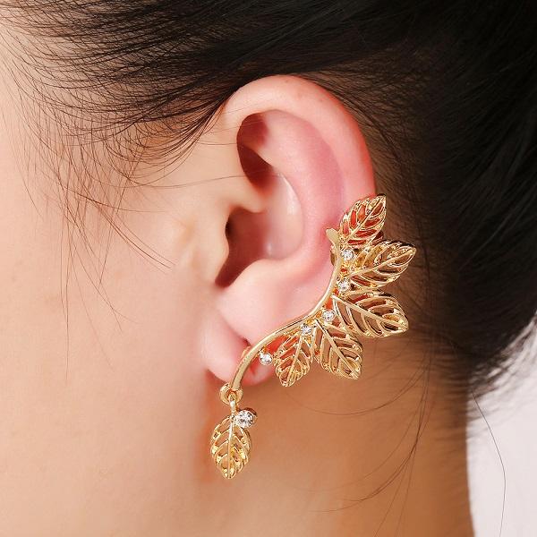 Enchanted Falling Leaves Ear Cuff - Floral Fawna