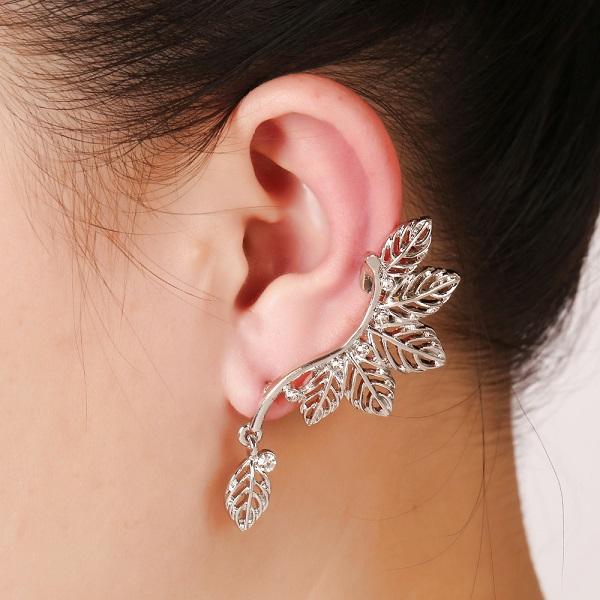 Enchanted Falling Leaves Ear Cuff - Floral Fawna