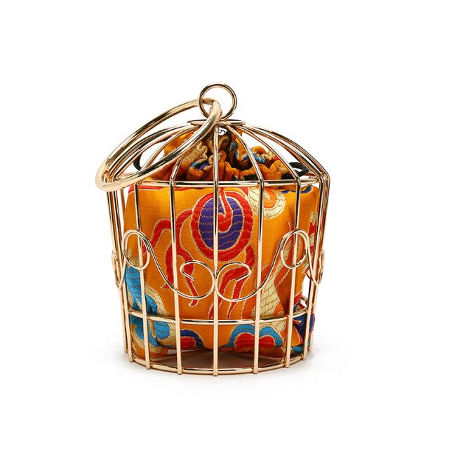 Bird Cage Bag - Floral Fawna