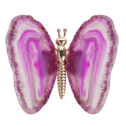 Butterfly Agate Crystal - Floral Fawna