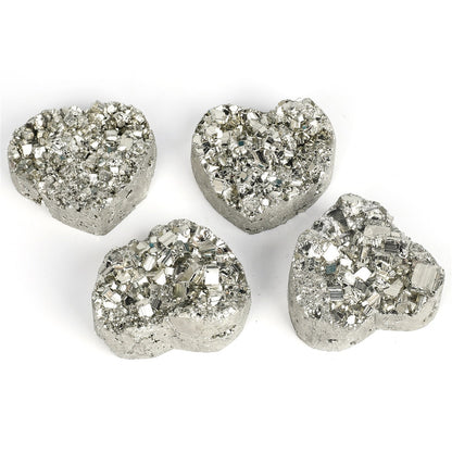 Pyrite Heart Shaped Stone - Floral Fawna