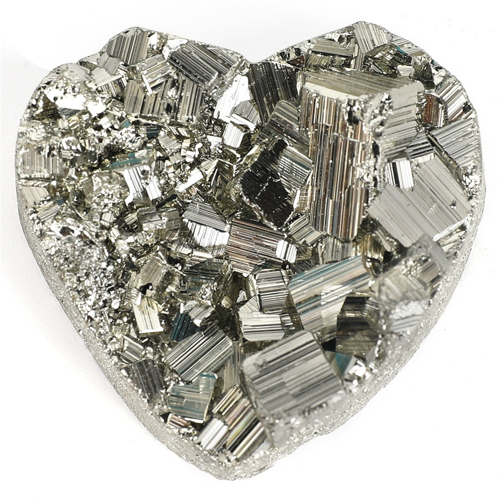 Pyrite Heart Shaped Stone - Floral Fawna