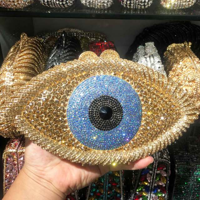 All Seeing Eye Crystal Clutch - Floral Fawna