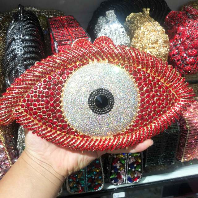 All Seeing Eye Crystal Clutch - Floral Fawna