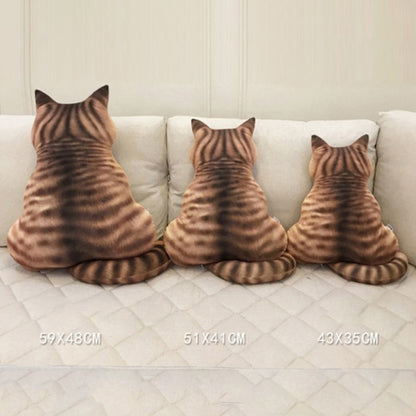 Striped Cat Cushion - Floral Fawna