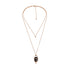 Beetle Pearl Drop Necklace - Floral Fawna