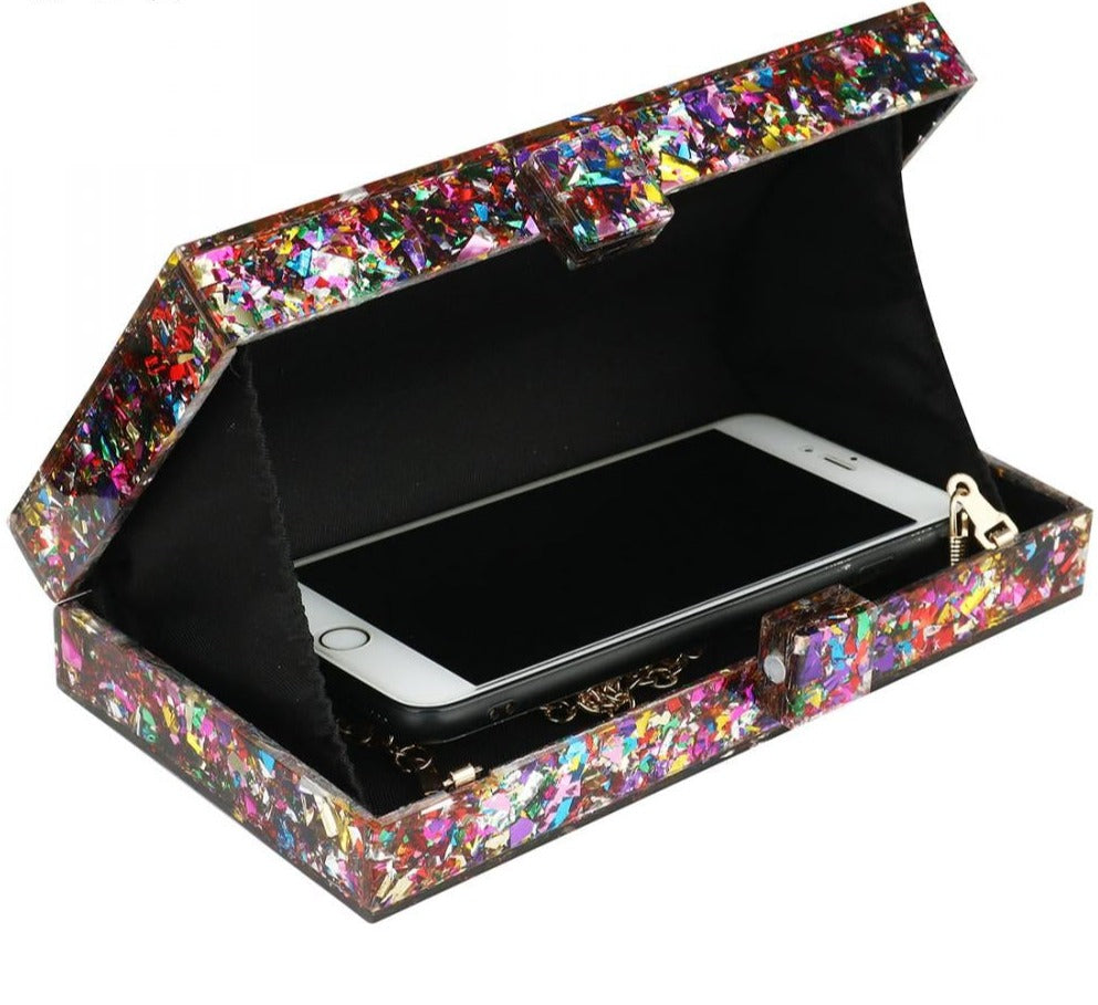 Sparkling Eye Clutch Bag - Floral Fawna