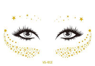 Gold and Silver Tattoo Makeup Stickers - Floral Fawna