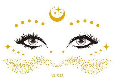 Gold and Silver Tattoo Makeup Stickers - Floral Fawna