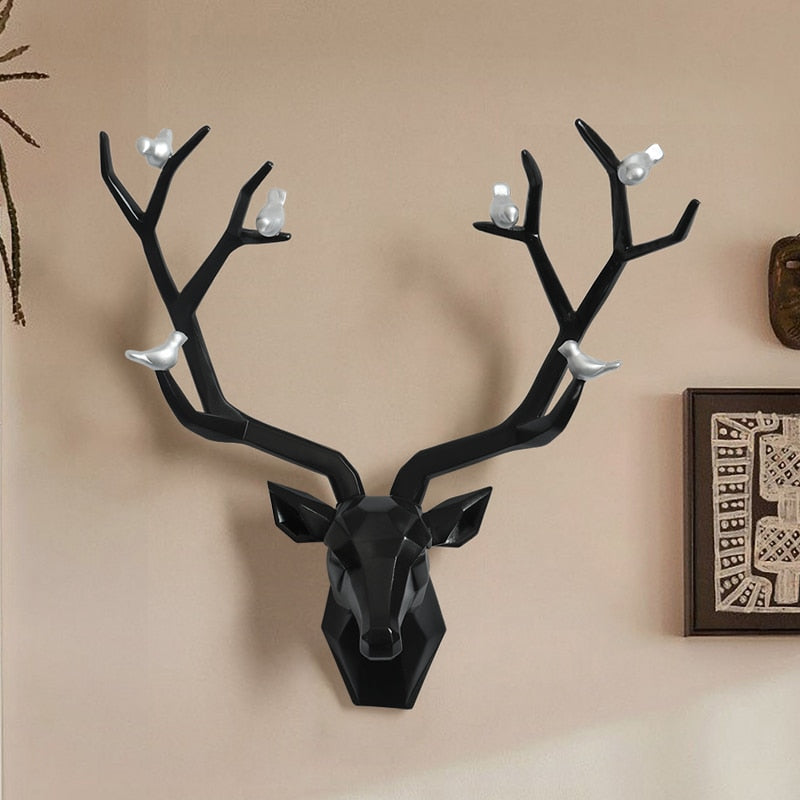 Deer Head Wall Mount - Floral Fawna