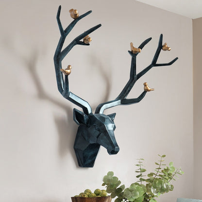 Deer Head Wall Mount - Floral Fawna