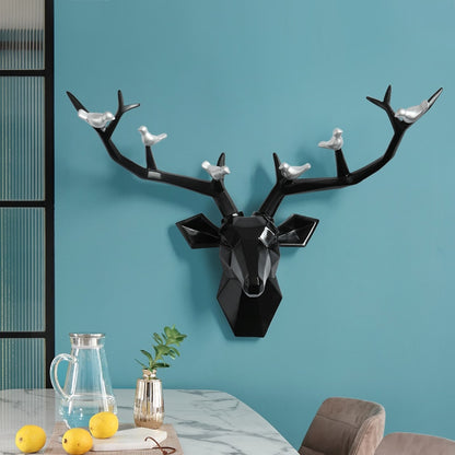 Deer Head Wall Mount - Floral Fawna