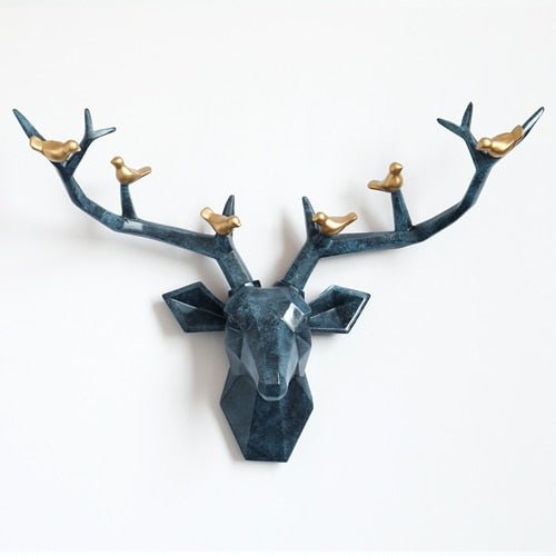 Deer Head Wall Mount - Floral Fawna