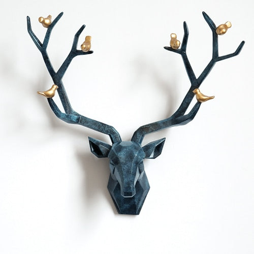 Deer Head Wall Mount - Floral Fawna