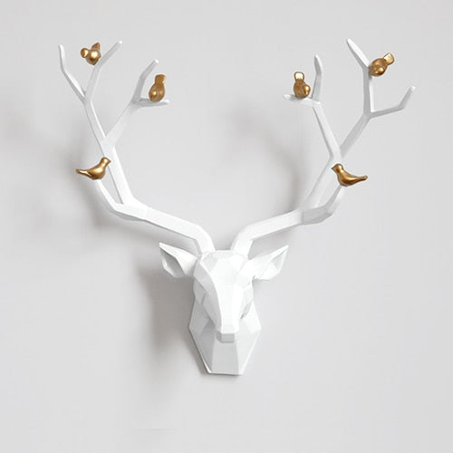 Deer Head Wall Mount - Floral Fawna