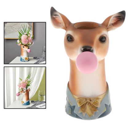 Kawaii Animal Planters - Floral Fawna