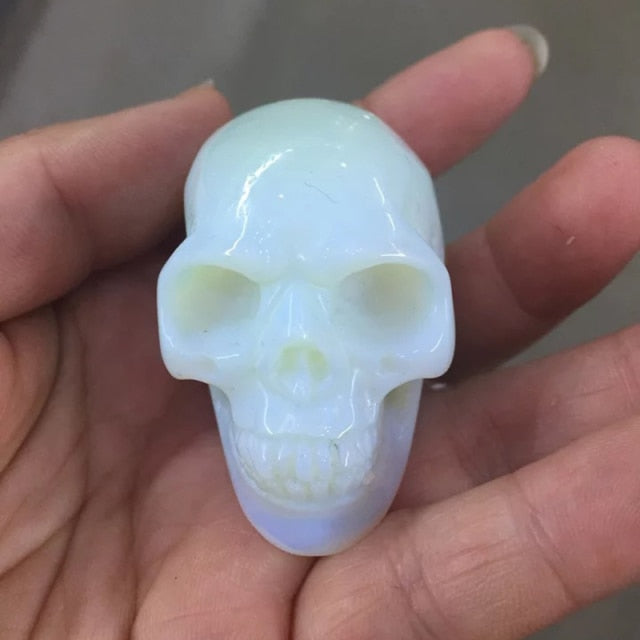 Natural Healing Crystal Minature Skulls - Floral Fawna