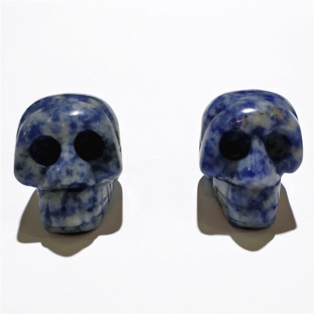 Natural Healing Crystal Minature Skulls - Floral Fawna