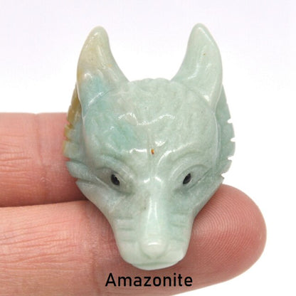 Wolf Head Crystal - Floral Fawna