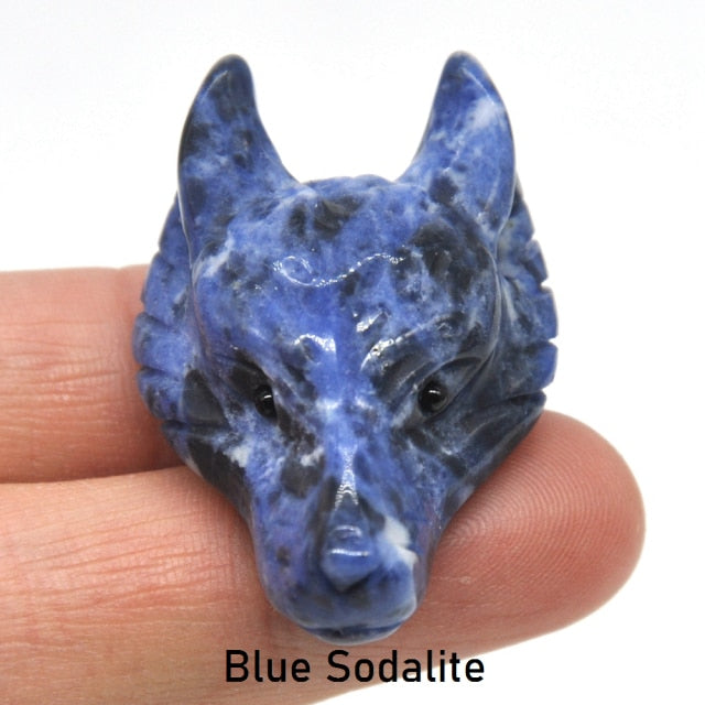 Wolf Head Crystal - Floral Fawna