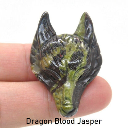 Wolf Head Crystal - Floral Fawna