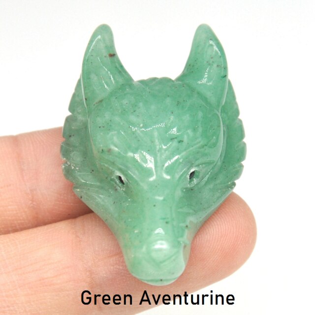 Wolf Head Crystal - Floral Fawna