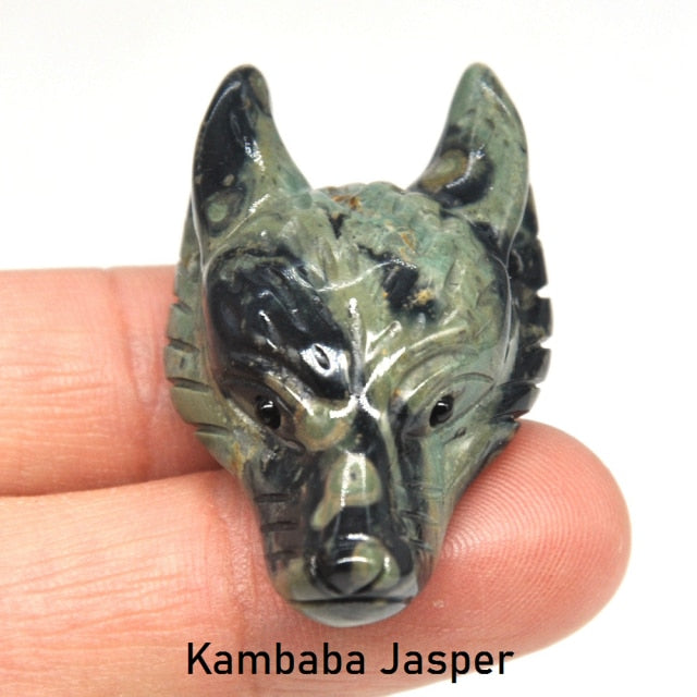 Wolf Head Crystal - Floral Fawna