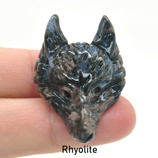 Wolf Head Crystal - Floral Fawna