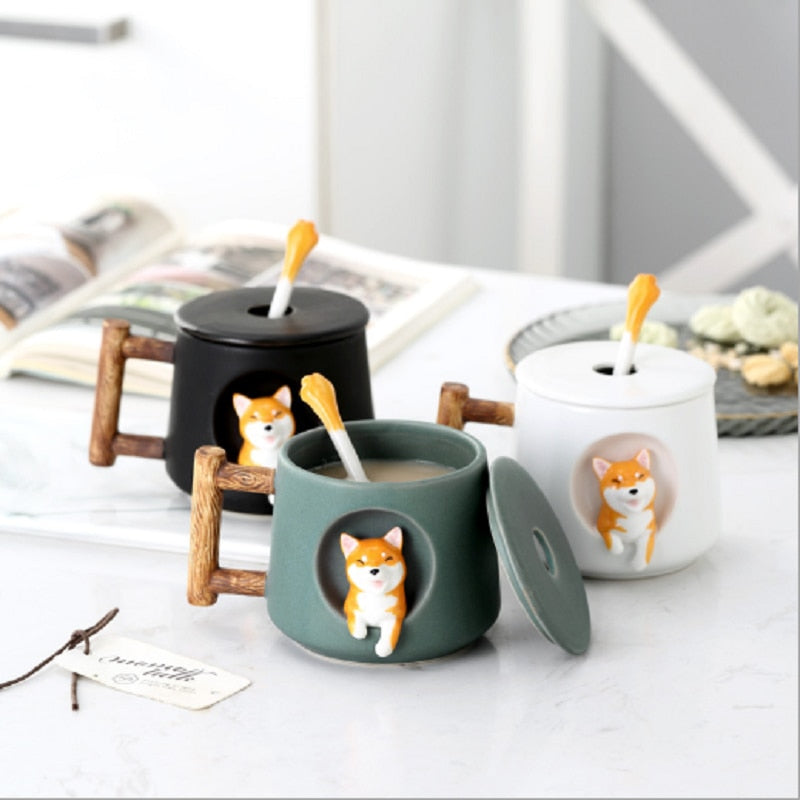 Shiba Inu Mug - Floral Fawna