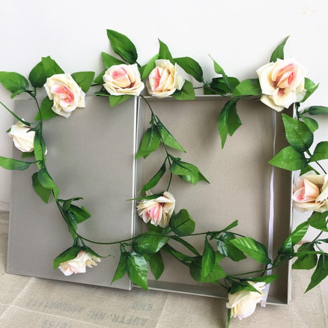 Artificial Rose Vine - Floral Fawna