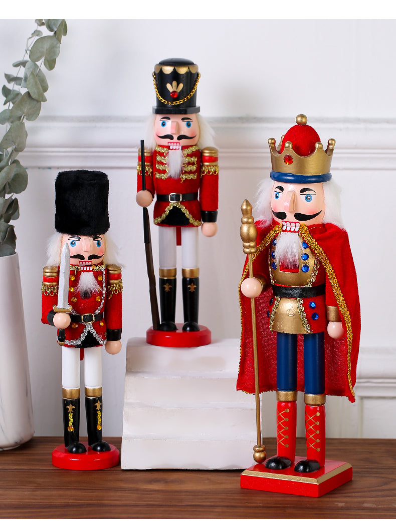 Wooden Nutcracker Ornament - Floral Fawna