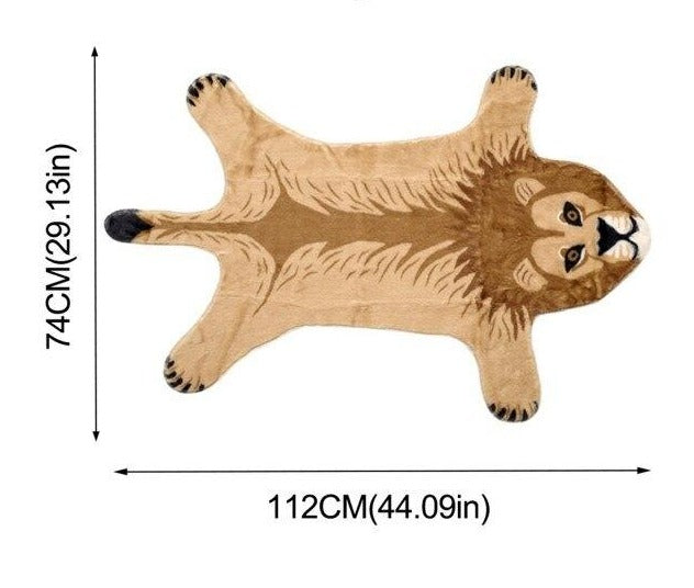 Ferocious Lion Rug - Floral Fawna