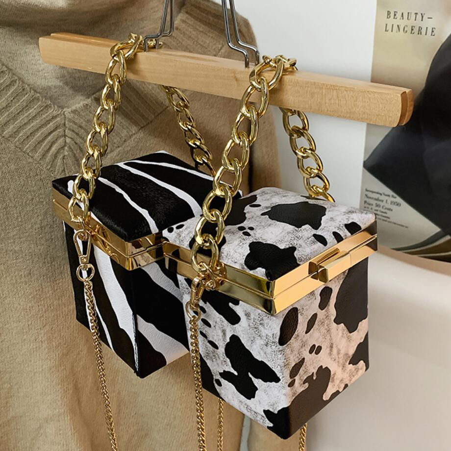 Animal Print Box Bag - Floral Fawna