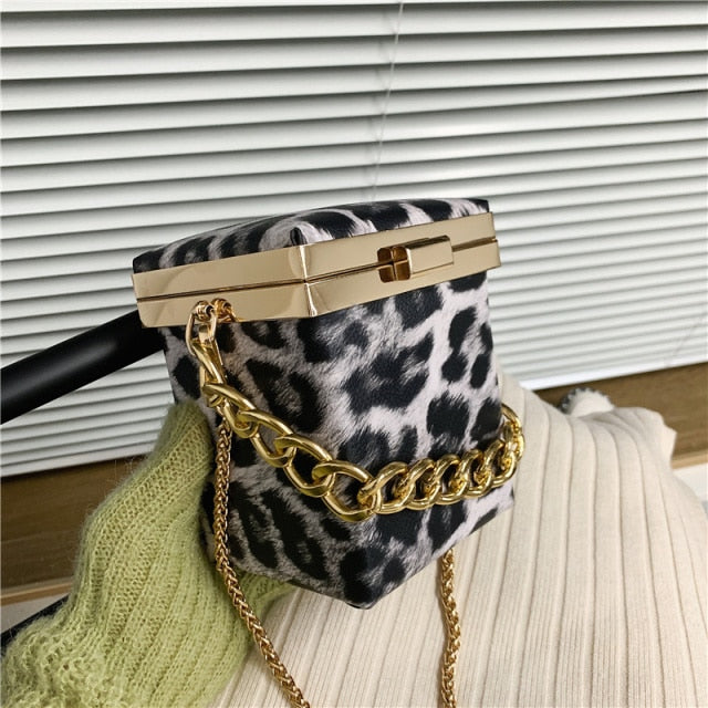 Animal Print Box Bag - Floral Fawna