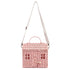 Straw Cottage Basket Bag - Floral Fawna