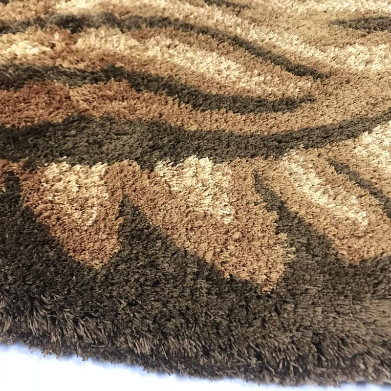 Striped Tabby Cat Rug - Floral Fawna